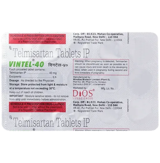 vintel 40mg tablet 15's